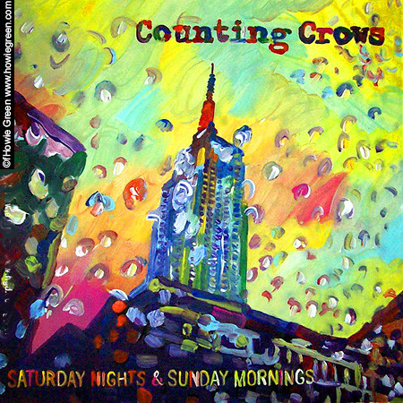 Counting Crows Pop Art Album Cover Painting by Howie Green