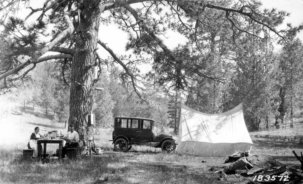 Camping in California.