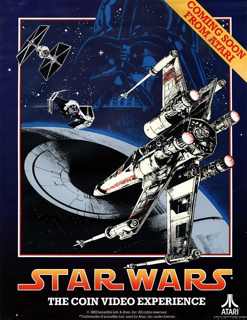 Star Wars arcade game, 1983 teaser poster