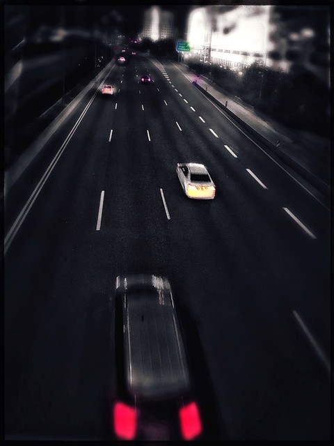 Ayalon Highway at Night