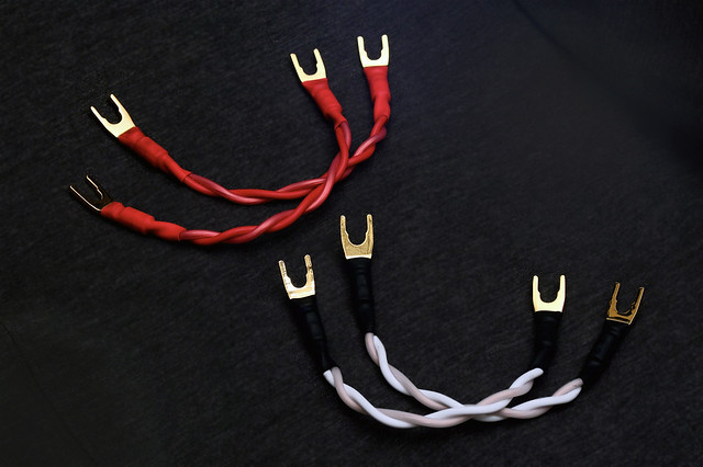 DIY Canare 4S11 Speaker Jumper Cable in all Spade Plugs