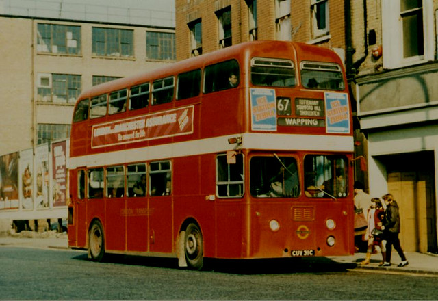 London Transport . XA 31 CUV31C . Shoreditch , East London . 1960s