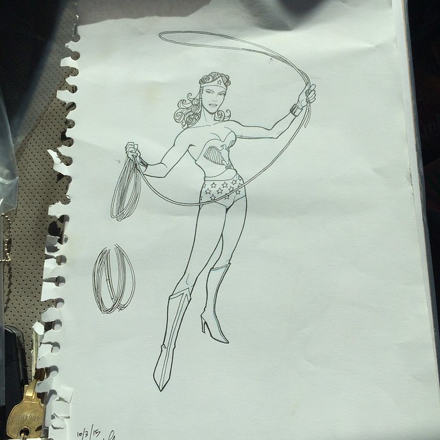 Picked up this original Wonder Woman sketch from the APE Con in San Jose, CA