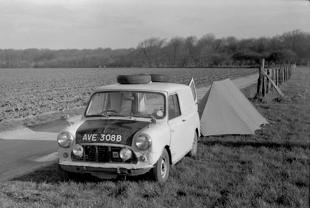 France Montreuil mini & tent 8th March 1972