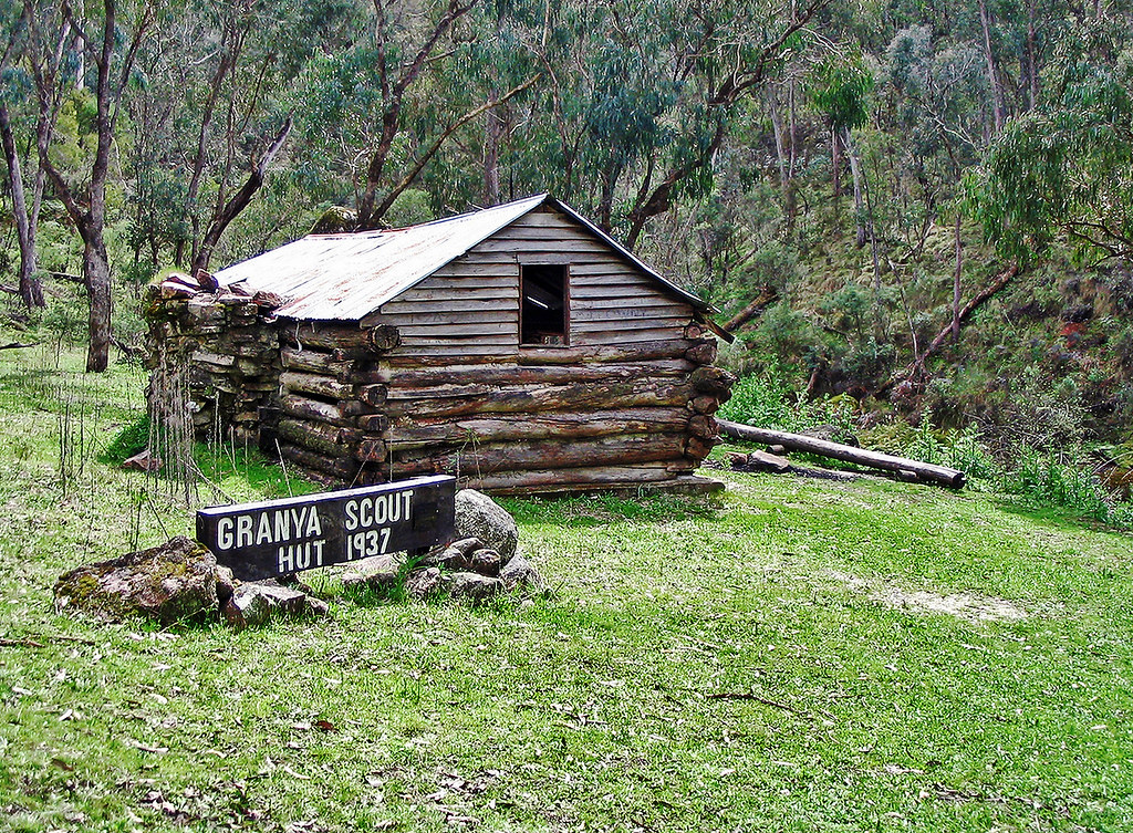 5 October 2005 - Granya Scout Hut (c. 1937), west of the Bridle Track on the way up Mt Granya from the eastern side, Victoria, Australia