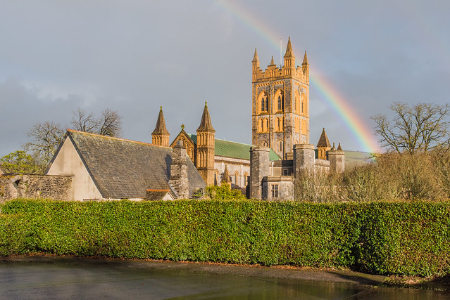 Rainbow Over Buckfast Abbey
