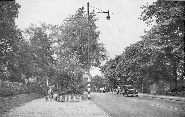 A suburban road layout in Birmingham, UK, c1946
