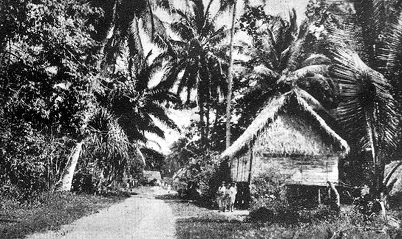 A photo from Hågat/Agat village before World War II.

Guam Museum