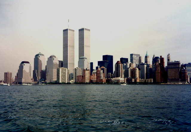 Downtown Manhattan Skyline 1995 (Twin Towers) - New York City