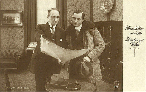 Magnus Stifter and Bruno Kastner in Zwischen zwei Welten (1919)