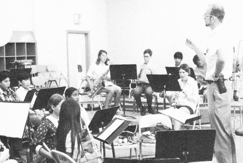 The Dededo Junior High School, renamed Vicente Benavente Middle School, started a music program in 1966 with Bill Stolte as its first band director.

Guam Territorial Band