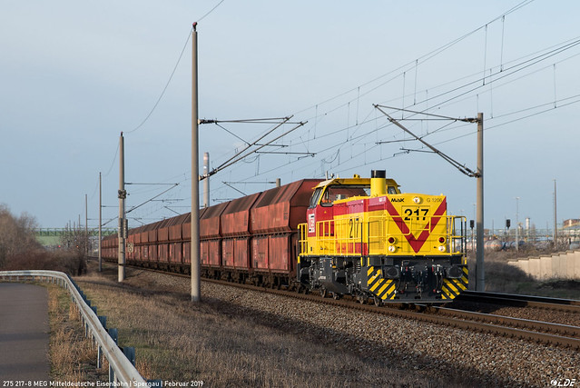 275 217-8 MEG Mitteldeutsche Eisenbahn | Spergau | Februar 2019