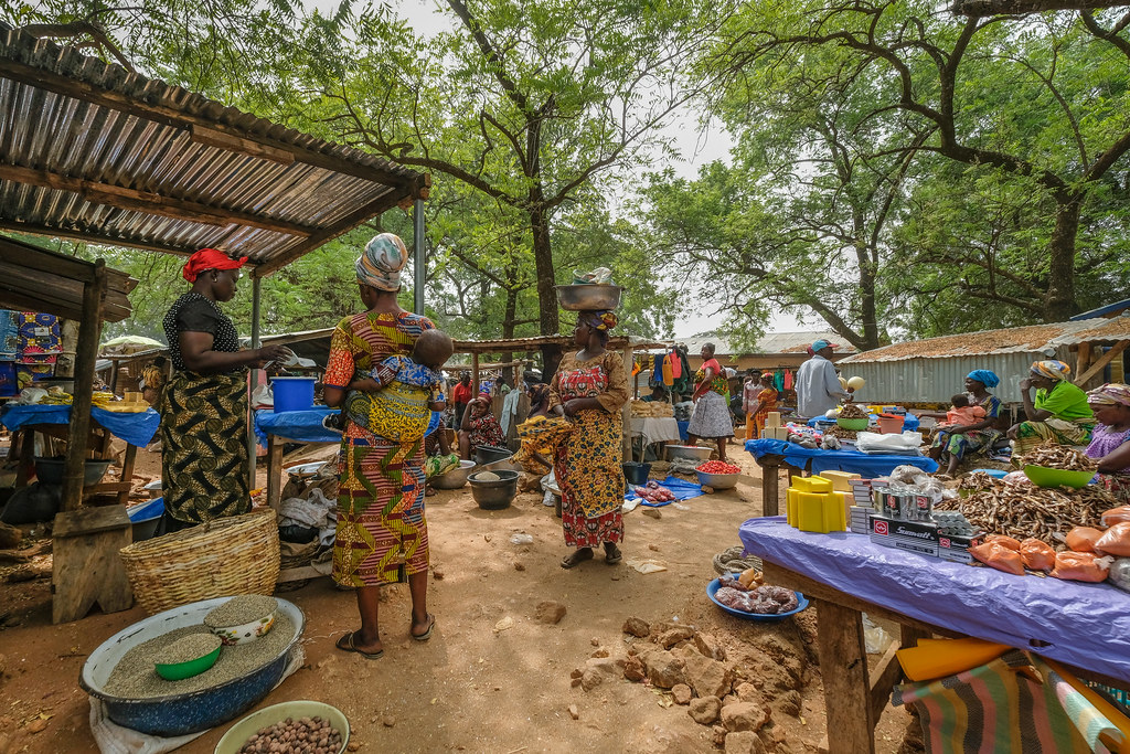 Weekly market of Chiana, Kassena Nankana District - Ghana.