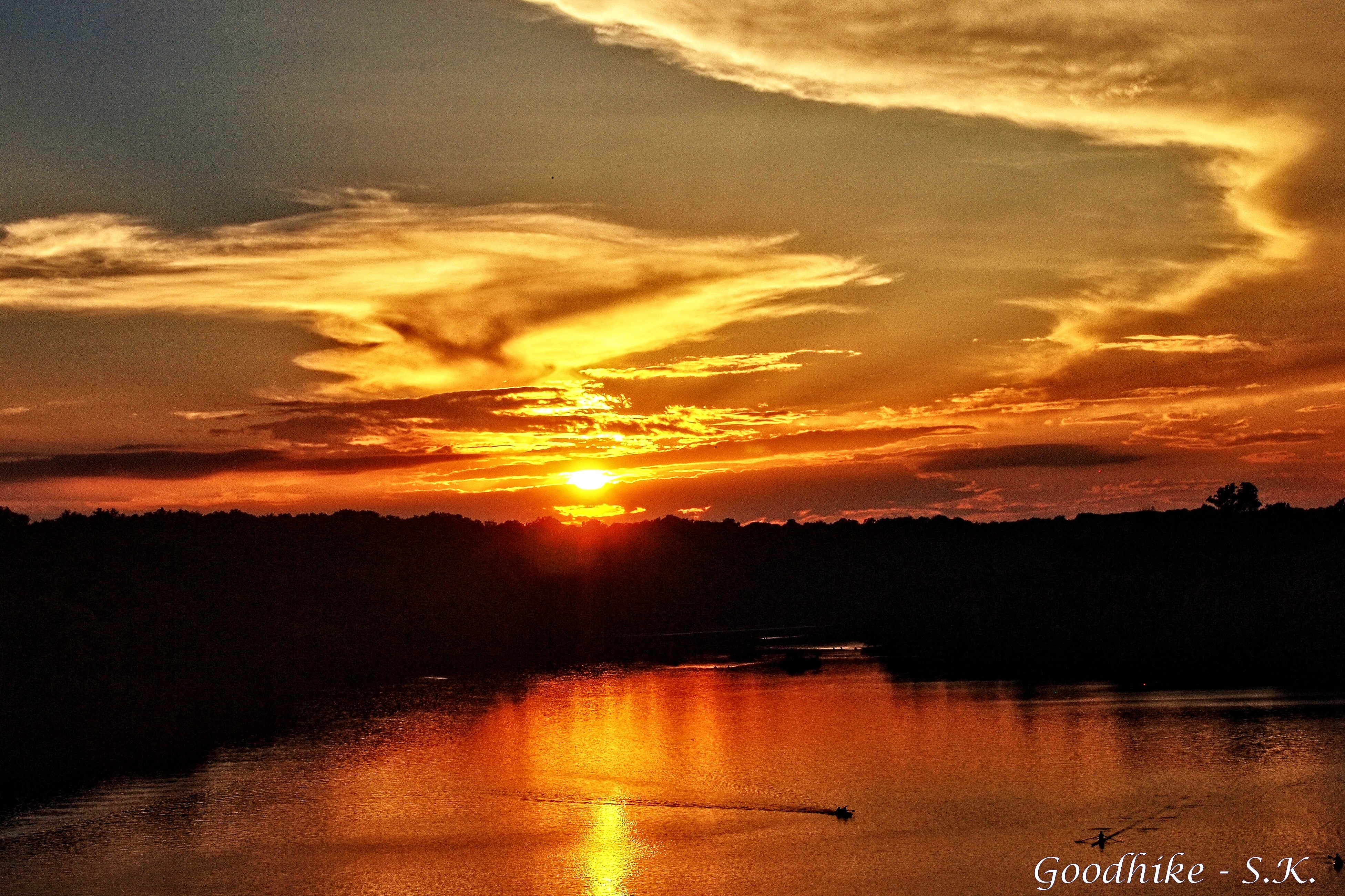 Potomac River sunset in Georgetown, Washington, D.C.
