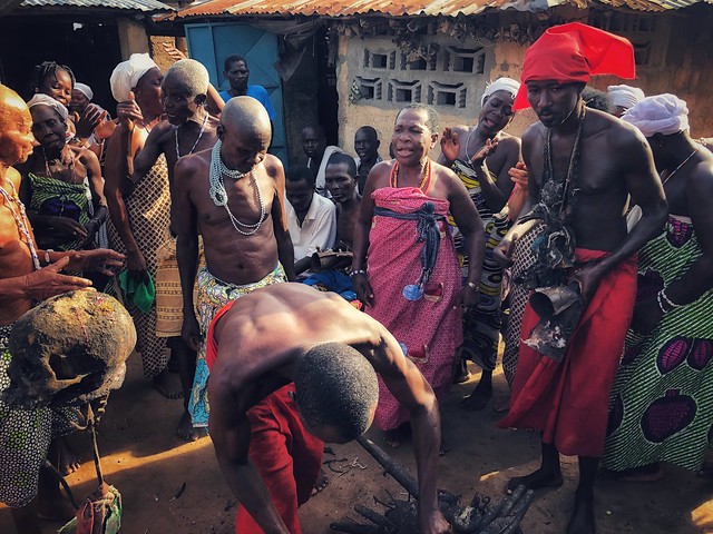 Ceremonia vudú en Benín