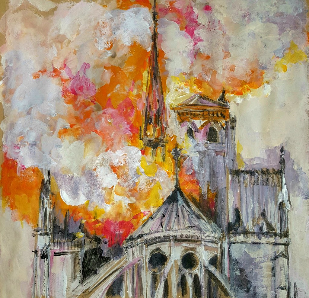 Hommage à Notre Dame de Paris. 19 04 2019