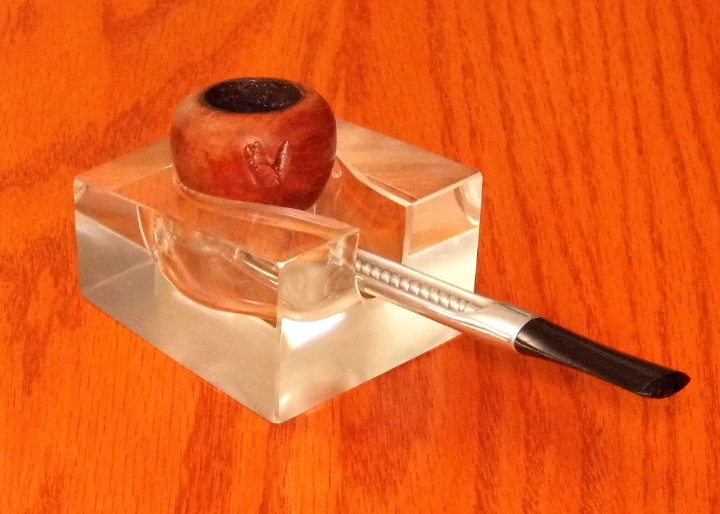 Vintage Glass Tobacco Pipe Rest, Measures 2-1/2 Inches Wid…