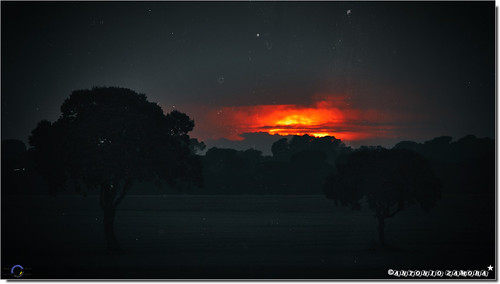 Cae la Noche by Antonio Zamora, antoniozamora paisaje paisajes primavera landscape landscapes castillalamancha clouds cloud cielo ca