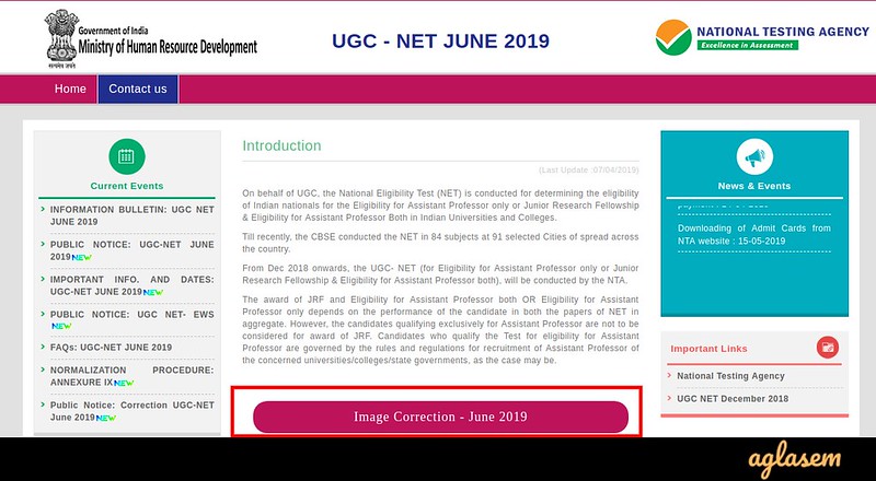 UGC NET 2019 - Image Correction