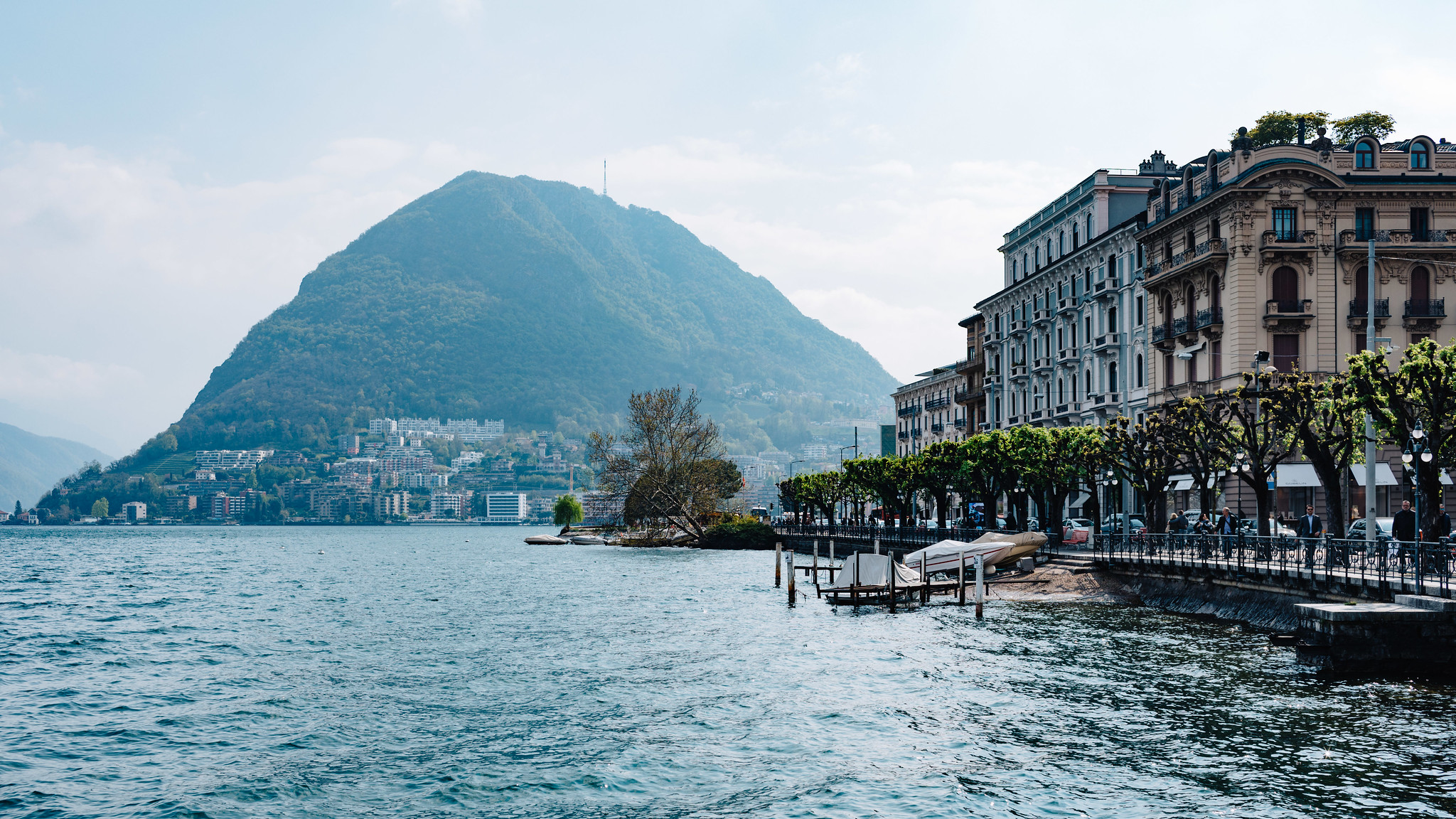 Looking across Lake Lugano