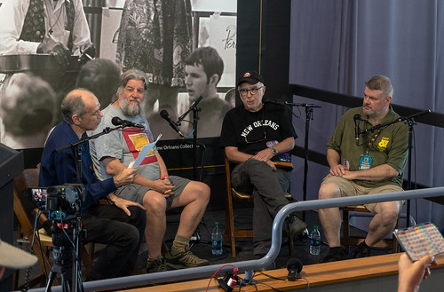 Smithsonian Folkways Celebrates Jazz Fest’s 50th with Jeff Place, Michael Murphy, and Dave Ankers // Interviewer: John Wirt on April 26, 2019. Photo by Charlie Steiner.