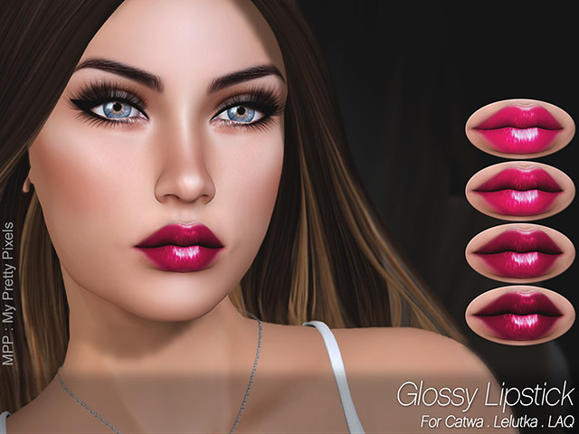 MPP - Glossy Lipstick - Catwa - Lelutka - LAQ - Pink