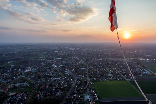 hot air balloon rheine nrw nordrheinwestfalen germany