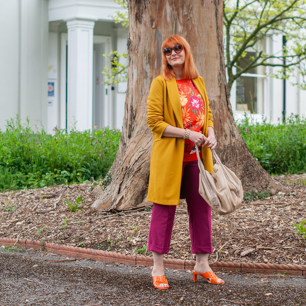 Over 40 Style - All the Bold Colours for Spring/Summer (Yellow, Orange Florals and Magenta) | Not Dressed As Lamb, over 40 fashion blog