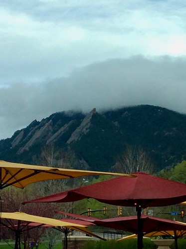 Cloud coming over the Flatirons