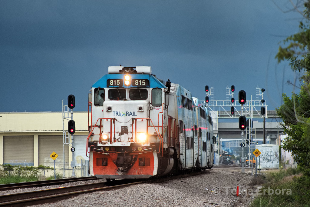 Inclement Tri-Rail | Tri-Rail train P639 departs Metrorail T… | Flickr
