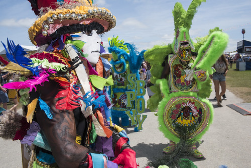 Mossman with Mohawk Hunters at Jazz Fest 2019 day 8 on May 5, 2019. Photo by Ryan Hodgson-Rigsbee RHRphoto.com
