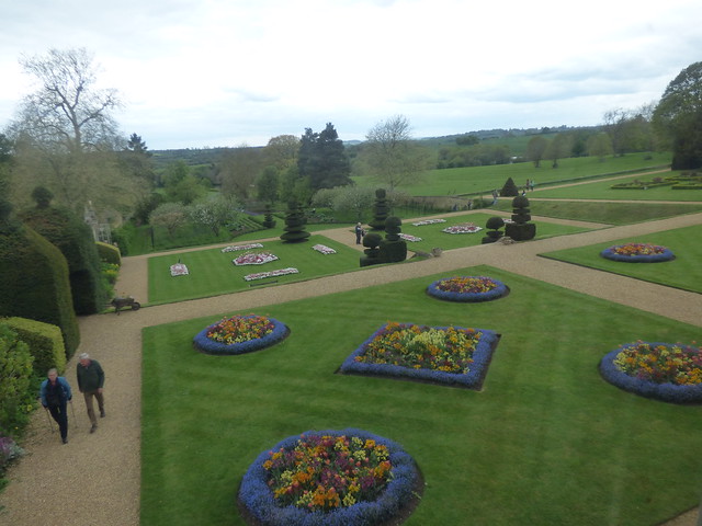 The gardens from Canons Ashby House - Top Terrace and Sundial Terrace