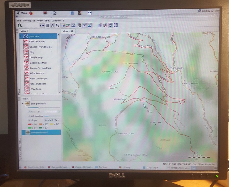 QmapShack en mi ordenador linux ubuntu 18.04