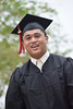 A graduates during the outdoor ceremony. The University of Hawaii–West Oahu held spring commencement on May 4, 2019 at the Lower Courtyard.

View more photos on the UH West Oahu Flickr site at: 
<a href="https://www.flickr.com/photos/uhwestoahu/albums/72157678118707327">www.flickr.com/photos/uhwestoahu/albums/72157678118707327</a>