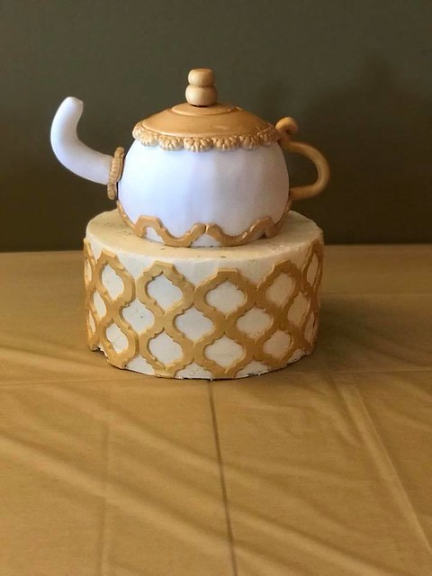 Tea Party Themed Birthday Cake by King’s Cakes