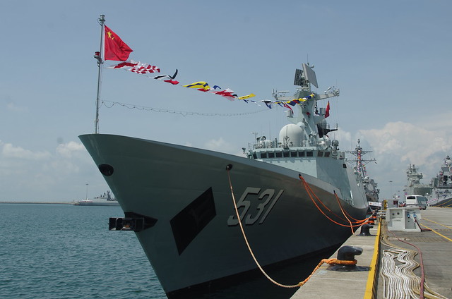 Chinese Navy PLAN Xiangtan (531) Type 054A frigate (Jiangkai II class) IMDEX 2019 Changi Singapore