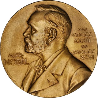 Nobel Prize medal for Physics obverse