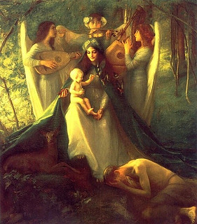 Pascal Dagnan-Bouveret &mdash; Consolatrix Afflictorum, c. 1900. Painting: oil on canvas. Private collection. Romanticis