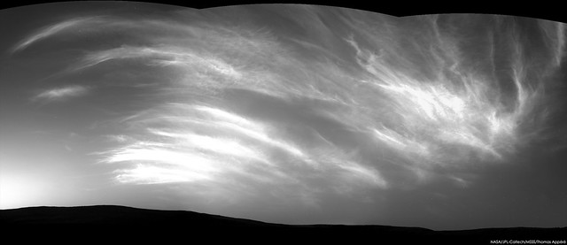 Noctilucent martian clouds - sol 2410