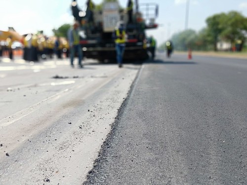 Road maintenance by burning old materials and improving quality | by naatoy