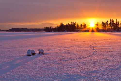 2009 finland järvenpää tuusulanjärvi talvi winter lake snow järvi lumi sunset auringonlasku canon canon7d vanhankylänniemi