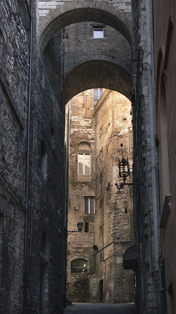 Medieval archways in Perugia