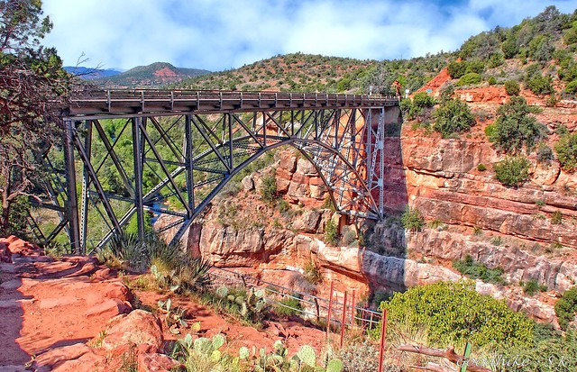 Midgley Bridge over Oak Creek Canyon in Sedona, Arizona