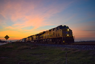UP 7929 at Sunset