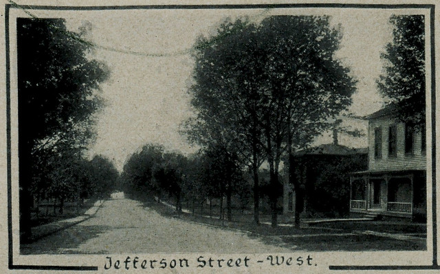 Jefferson Street, Looking West, 1905 - Valparaiso, Indiana