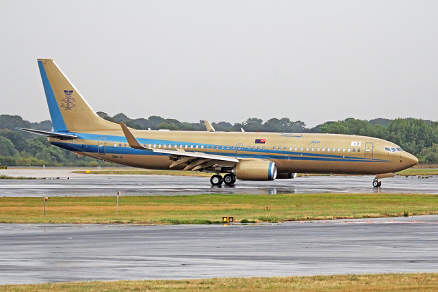 9M-III Boeing 737-82ZW (BBJ2) His Highness The Sultan of Johor MAN 10AUG18