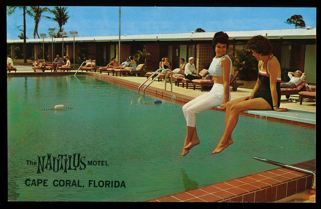 The Nautilus Motel in Cape Coral, Florida - Advertising Postcard