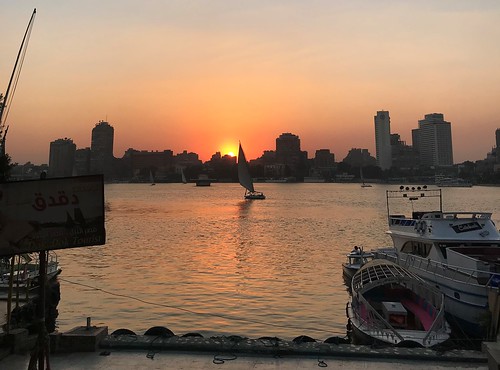 egito egypt cairo gardencity dokdok poente sunset felucca barcoavela boat barco sailingboat