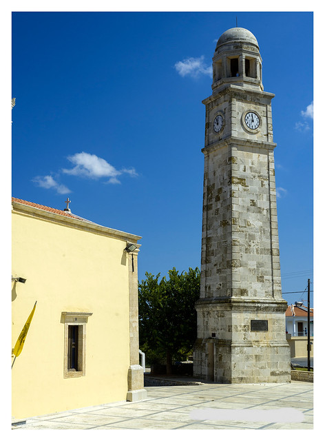 The clock tower of Vatolakkos.
