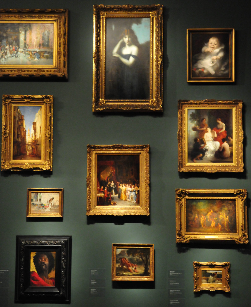 Corcoran Gallery of Art - Wall of Paintings displayed old … | Flickr